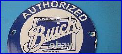 Vintage Buick 6 Sign Porcelain Automobiles Gas Pump Service Dealership Sign