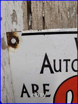 Vintage Buick Porcelain Sign Old Automobile Car Sign Auto Dealer Sales Service