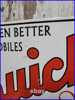 Vintage Buick Porcelain Sign Old Automobile Car Sign Auto Dealer Sales Service