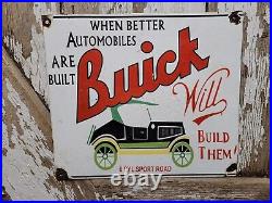 Vintage Buick Porcelain Sign Old Automobile Car Sign Auto Dealer Sales Service