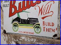 Vintage Buick Porcelain Sign Old Automobile Car Sign Auto Dealer Sales Service