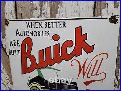 Vintage Buick Porcelain Sign Old Automobile Car Sign Auto Dealer Sales Service