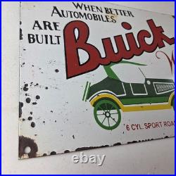 Vintage Buick Sign Porcelain Automobiles Gas Pump Service Dealership Sign
