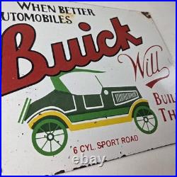 Vintage Buick Sign Porcelain Automobiles Gas Pump Service Dealership Sign