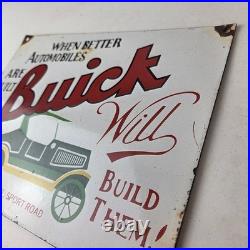 Vintage Buick Sign Porcelain Automobiles Gas Pump Service Dealership Sign