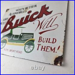 Vintage Buick Sign Porcelain Automobiles Gas Pump Service Dealership Sign