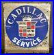 Vintage-Cadillac-Dealership-SERVICE-Decal-on-Metal-Sign-Auto-Advertising-01-pjm