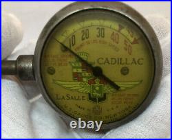 Vintage Cadillac LaSalle Tire Pressure Gauge Circa. 1920s Fair Condition