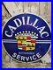 Vintage-Cadillac-Porcelain-Sign-30-Automobile-Dealer-Gas-Oil-Car-Truck-Service-01-kno