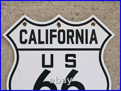 Vintage California Route 66 California State Auto Assn. Porcelain Sign 16 X 15