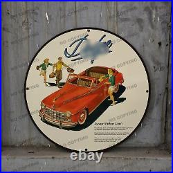 Vintage Car Pinupgirl Style Gas Station Service Man Cave Oil Porcelain Sign 013