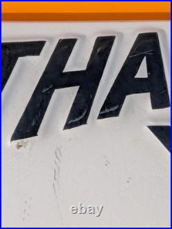 Vintage Car Wash Sign Enter Stop Waxing Thank You Plastic Sign ORIGINAL