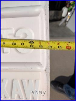 Vintage Car Wash Sign Enter Stop Waxing Thank You Plastic Sign ORIGINAL