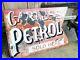 Vintage-Carless-Petrol-Double-Sided-Enamel-Sign-Automobilia-Motor-Collectable-01-bd