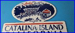 Vintage Catalina California License Plate Topper Sign Ad on Automobile Topper