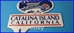 Vintage Catalina California License Plate Topper Sign Ad on Automobile Topper