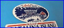 Vintage Catalina California License Plate Topper Sign Ad on Automobile Topper