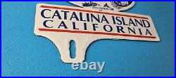 Vintage Catalina California License Plate Topper Sign Ad on Automobile Topper