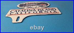 Vintage Catalina California License Plate Topper Sign Ad on Automobile Topper