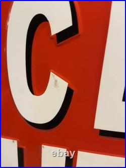 Vintage Certified Auto Repair Sign Embossed Tin Metal 36 Mechanic Shop Gas Oil