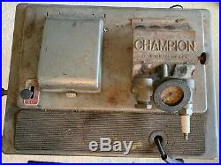 Vintage Champion Spark Plug Service Tester and Cleaner Gas Station Front Sign