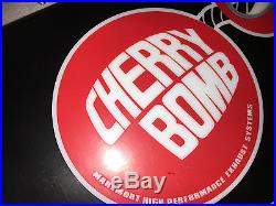 Vintage Cherry Bomb Muffler Sign, Ford, Chevrolet, Mopar, Corvette