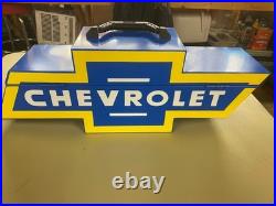 Vintage Chevrolet Bowtie Goboxes Metal Toolbox