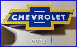 Vintage Chevrolet Bowtie Goboxes Metal Toolbox
