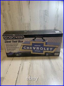 Vintage Chevrolet Bowtie Goboxes Metal Toolbox Brand New