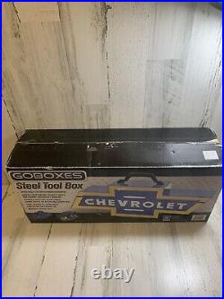 Vintage Chevrolet Bowtie Goboxes Metal Toolbox Brand New