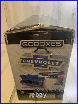 Vintage Chevrolet Bowtie Goboxes Metal Toolbox Brand New