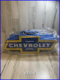 Vintage Chevrolet Bowtie Goboxes Metal Toolbox Brand New