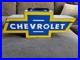 Vintage-Chevrolet-Bowtie-Goboxes-Metal-Toolbox-UNUSED-READ-DESCRIPTION-01-bx