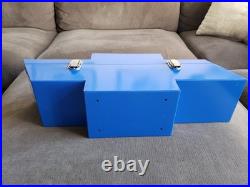 Vintage Chevrolet Bowtie Goboxes Metal Toolbox UNUSED READ DESCRIPTION