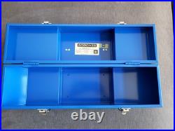 Vintage Chevrolet Bowtie Goboxes Metal Toolbox UNUSED READ DESCRIPTION