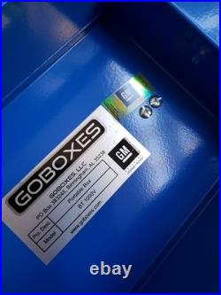 Vintage Chevrolet Bowtie Goboxes Metal Toolbox UNUSED READ DESCRIPTION