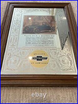 Vintage Chevrolet Dealer Advertisement Mirror Every Inch A Quality Car