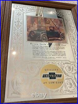 Vintage Chevrolet Dealer Advertisement Mirror Every Inch A Quality Car