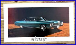 Vintage Chevrolet Dealership Chevy Caprice Sport Sign With Car Graphics Auto 32x18