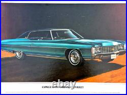 Vintage Chevrolet Dealership Chevy Caprice Sport Sign With Car Graphics Auto 32x18