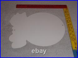 Vintage Chevrolet Felix The Cat Look Dont Touch 12 Car Truck Metal Gas Oil Sign