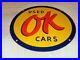 Vintage-Chevrolet-Ok-Used-Cars-14-Porcelain-Metal-Truck-Gasoline-Oil-Sign-01-oyh