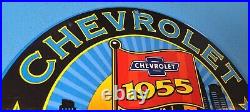 Vintage Chevrolet Porcelain Felix Chevy Gas Auto Trucks Service Pump Plate Sign