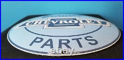 Vintage Chevrolet Porcelain Gas Trucks Service Sales Dealership Dome Parts Sign