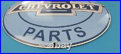 Vintage Chevrolet Porcelain Gas Trucks Service Sales Dealership Dome Parts Sign