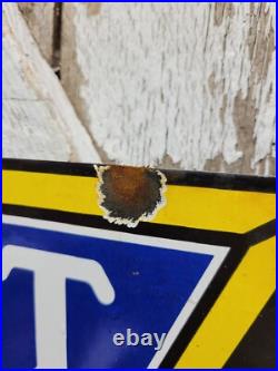 Vintage Chevrolet Porcelain Sign 36 Old Gas Car Chevy Diecut Dealer Sales Store Vintage Chevrolet Porcelain Sign 36 Old Gas Car Chevy Diecut Dealer Sales Store