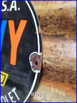 Vintage Chevrolet Porcelain Sign Old Chevy Automobile Car Truck Dealer Ingram