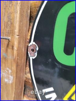 Vintage Chevrolet Porcelain Sign Old Chevy Automobile Car Truck Dealer Ingram