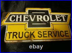 Vintage Chevrolet Porcelain Sign Old Ok Used Car Truck Chevy Dealer Service Shop