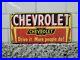 Vintage-Chevrolet-Porcelain-Sign-Used-Car-Dealer-Truck-Oil-Gas-Station-Service-01-oz